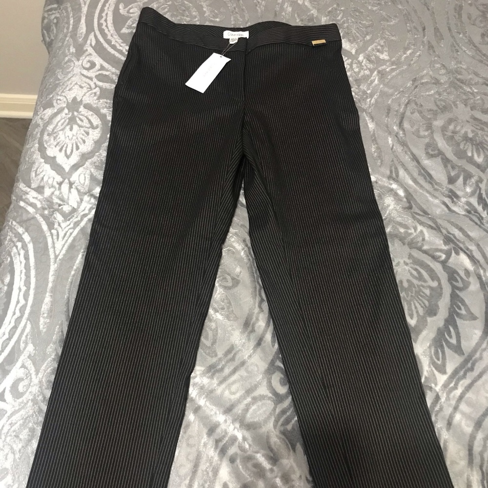 New w/tag, Calvin Klein stripe dress pants size 6